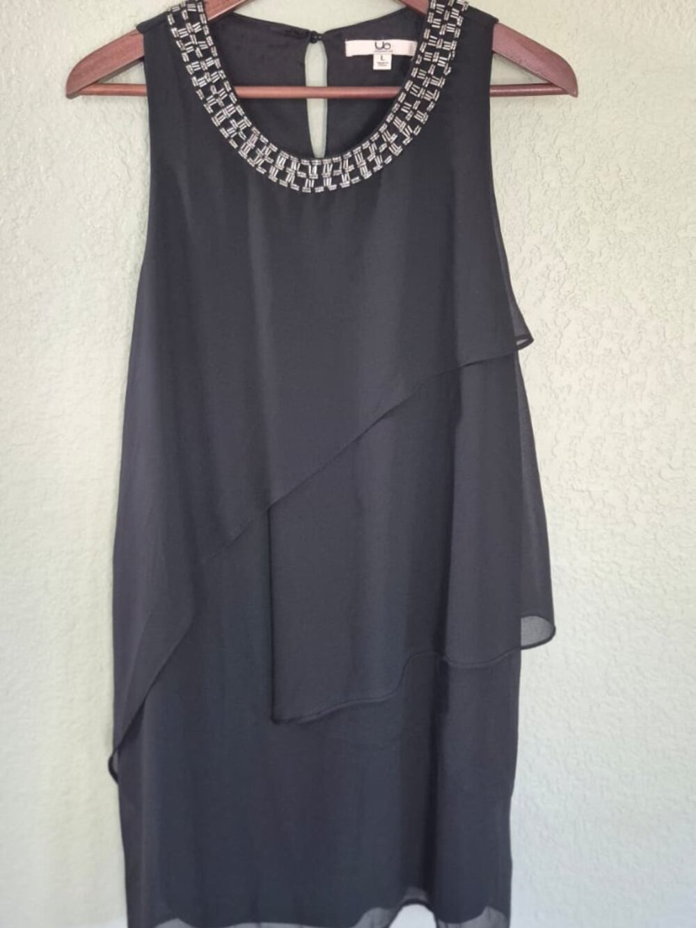 Ya Los Angeles Embellished Silk Blend Dress
